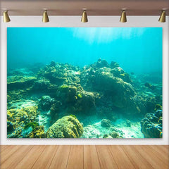 Lofaris Fond Récif Corallien Tropical Ensoleillé, Arrière-plan Sous-marin Vie Marine