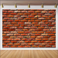 Lofaris Toile de fond mur de briques rouge et texturé, idéal pour photographie, studio et événements, décor rustique