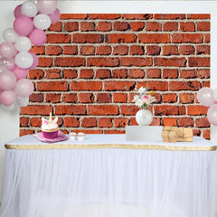 Lofaris Toile de fond mur de briques rouges et texture rustique, idéale pour studio photo, événement et décoration de fête