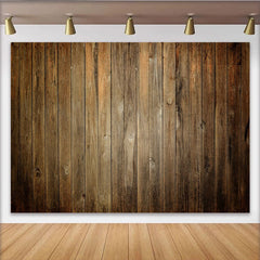 Lofaris Toile de fond en bois rustique, texture vintage marron pour fête, événement et photographie de studio