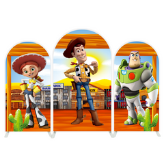 Toile de fond pour arche fête anniversaire Toy Story