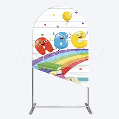 Toile de fond pour arche design enfants ABC pour célébration scolaire