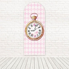 Toile de fond pour arche montre horloge Alice au Pays des Merveilles pour heure thé rêve