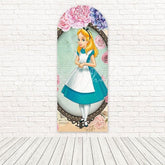 Toile de fond pour arche miroir magique Alice au Pays des Merveilles pour thème fantaisiste