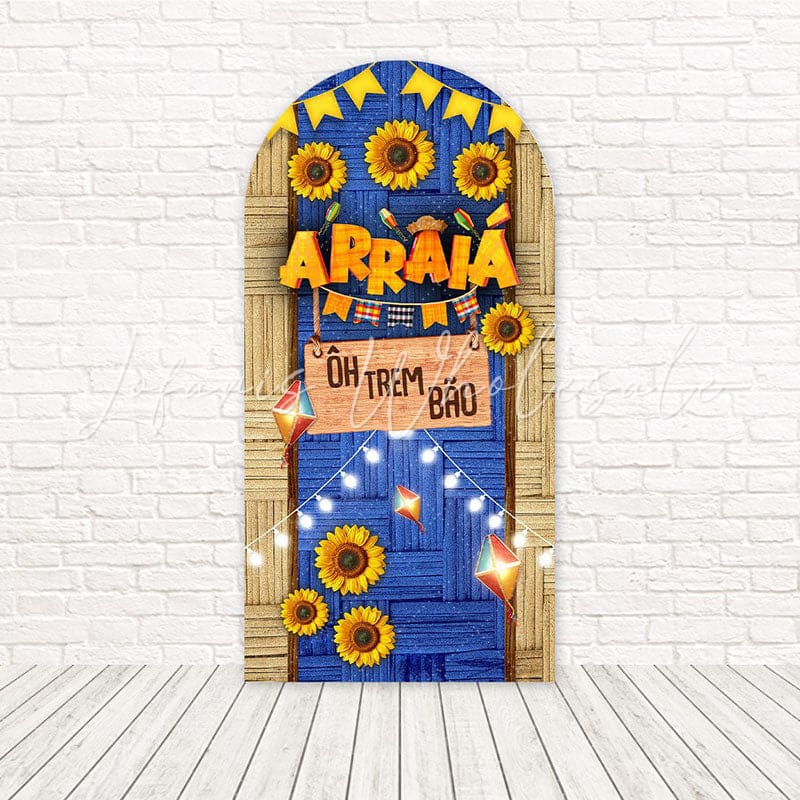 Toile de fond pour arche danse festive festival juin Arraia pour thème brésilien