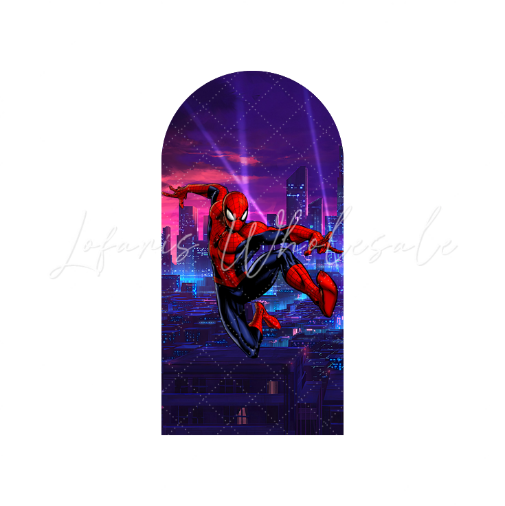 Toile de fond pour arche Joyeux Anniversaire thème super-héros Avengers