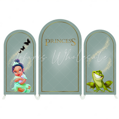 Toile de fond pour arche fête anniversaire Baby Shower princesse Bébé Tiana