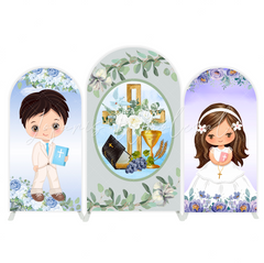 Toile de fond pour arche fête anniversaire baptême