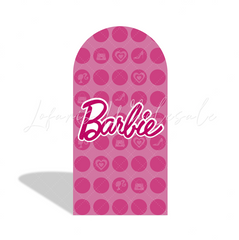 Toile de fond pour arche fond Joyeux Anniversaire thème Barbie