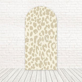 Toile de fond pour arche imprimé léopard beige animaux pour fête jungle neutre