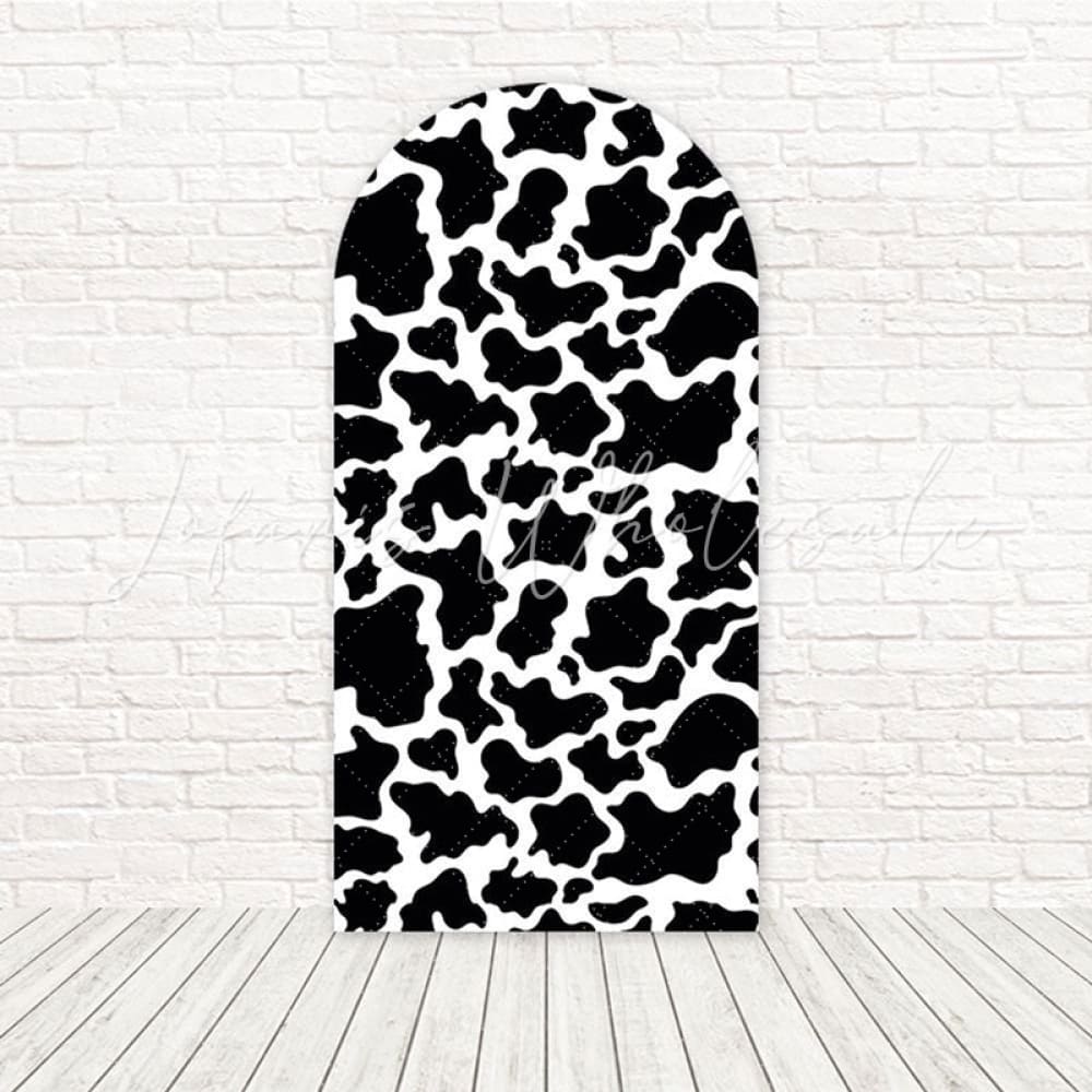 Toile de fond pour arche imprimé animaux noir et blanc pour décor safari moderne