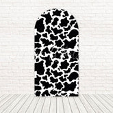Toile de fond pour arche imprimé animaux noir et blanc pour décor safari moderne