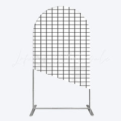 Toile de fond pour arche quadrillage noir et blanc pour scène événement élégant