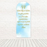 Toile de fond pour arche jour paisible cadre ton doux baptême ciel bleu
