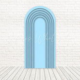 Toile de fond pour arche thème océan serein latte bleue pour ambiance événement tranquille