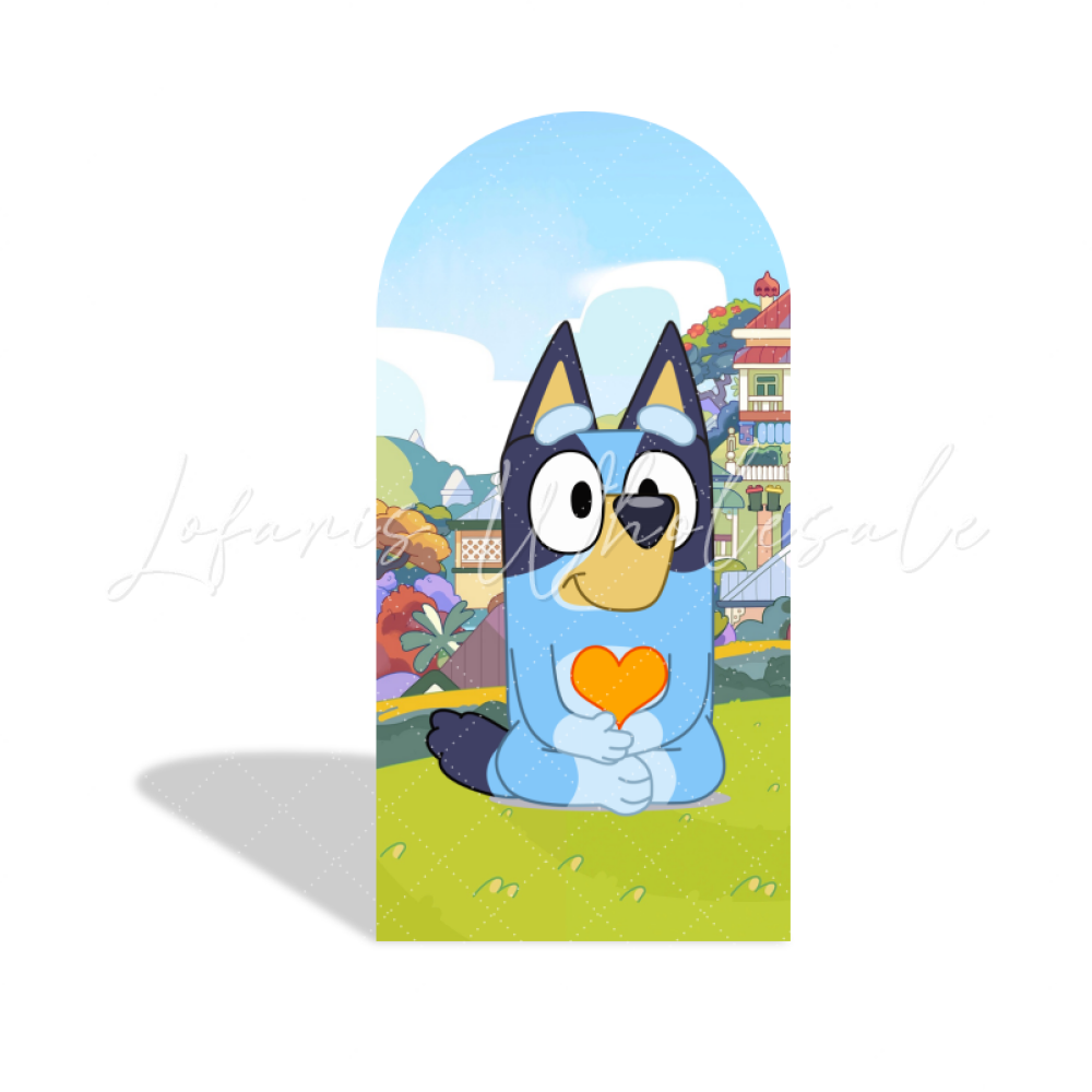 Housse pour arche Joyeux Anniversaire Bluey