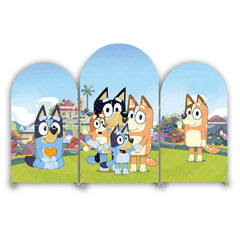 Housse pour arche Joyeux Anniversaire Bluey