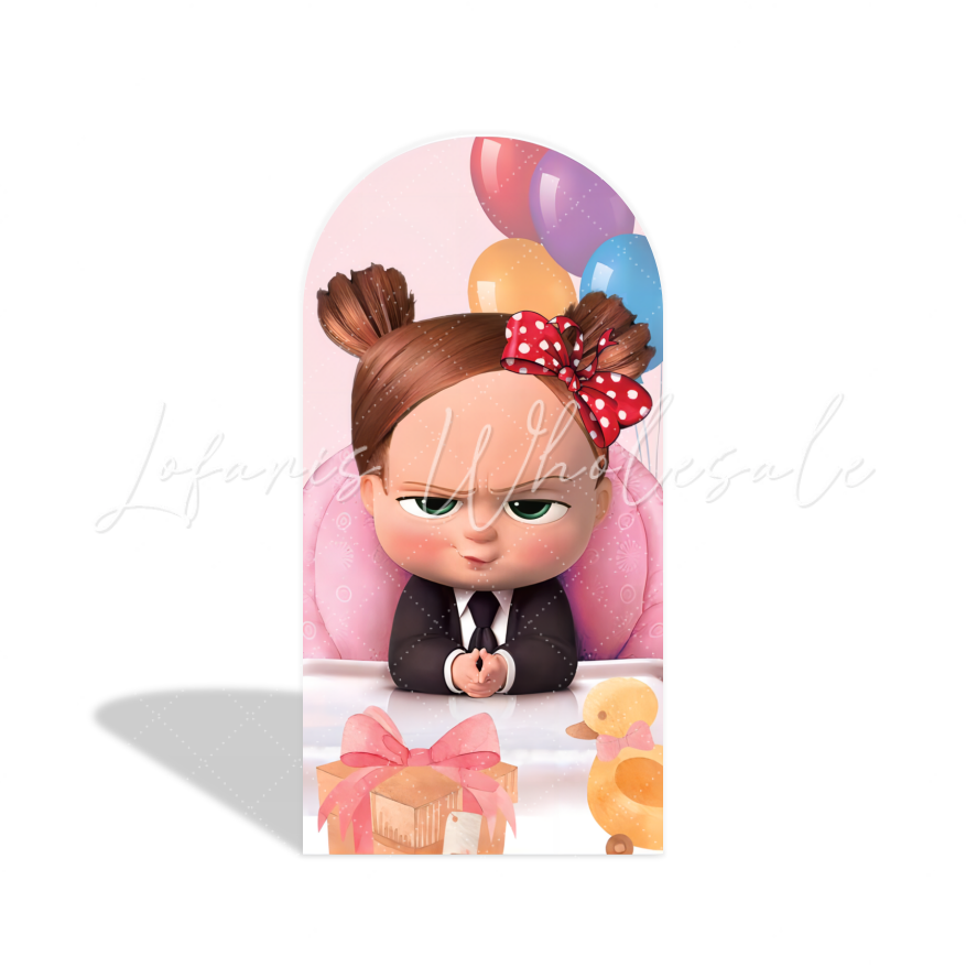 Housse pour arche thème Baby Boss pour fête anniversaire