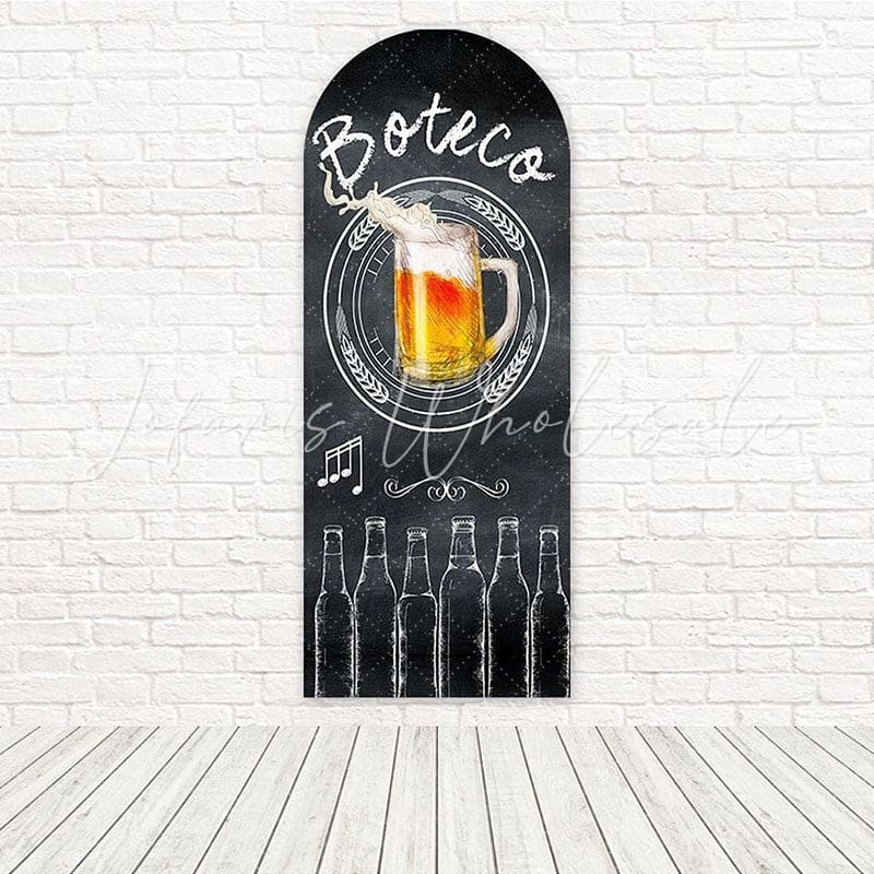 Toile de fond pour arche ambiance boisson classique Pub tableau noir Boteco pour mur décor