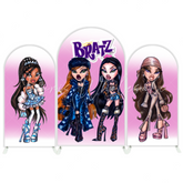 Toile de fond pour arche Joyeux Anniversaire Bratz