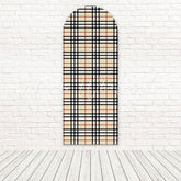 Toile de fond pour arche motif classique mode écossais Burberry pour événement moderne