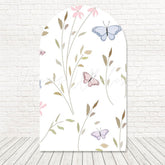 Toile de fond pour arche ailes colorées papillons pour séance photo jardin