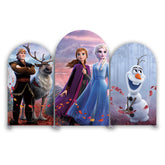 Toile de fond pour arche fête anniversaire thème La Reine des Neiges