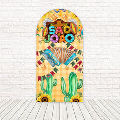 Toile de fond pour arche charme ferme festival juin cactus pour soirée culturelle