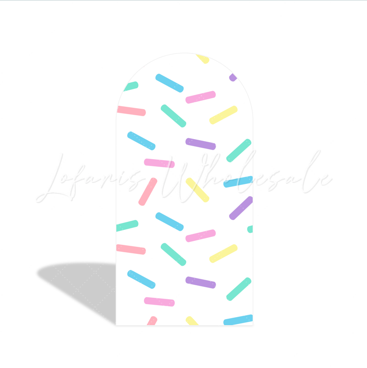 Toile de fond pour arche fête anniversaire Baby Shower Cars beignet