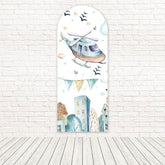 Toile de fond pour arche aventure avion dessin animé pour thèmes voyage fun