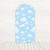Toile de fond pour arche ciel nuages dessin animé lumineux pour séance photo fête ludique