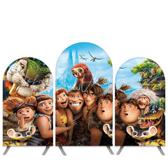 Kit toile de fond pour arche anniversaire garçons et animaux thème film dessin animé