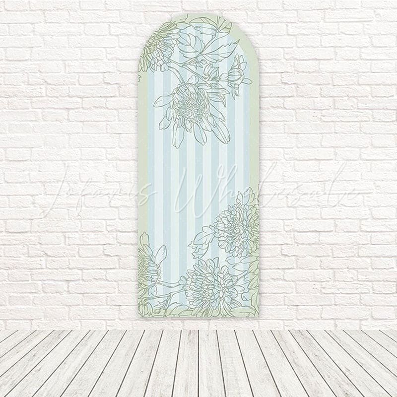 Toile de fond pour arche floraison pastel doux floral baptême pour bénédiction bébé