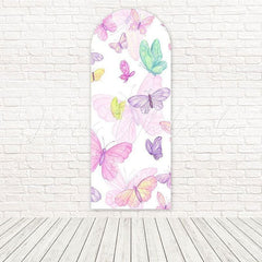Toile de fond pour arche fantaisie papillons colorés pour événements joyeux