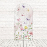 Toile de fond pour arche ailes battantes papillons colorés pour séance photo printemps