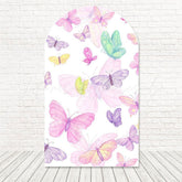 Toile de fond pour arche ailes douces papillons colorés pour scène fête jardin