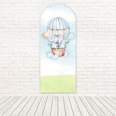 Toile de fond pour arche ballon éléphant mignon pour événements enfants adorables