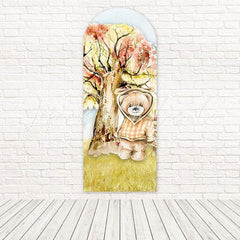 Toile de fond pour arche thème ours en peluche mignon pour événements enfants fun et ludiques