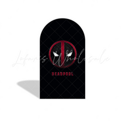 Toile de fond pour arche fête anniversaire thème Deadpool