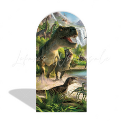 Toile de fond pour arche Joyeux Anniversaire dinosaure