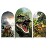 Toile de fond pour arche fête anniversaire Baby Shower thème Dinosaure