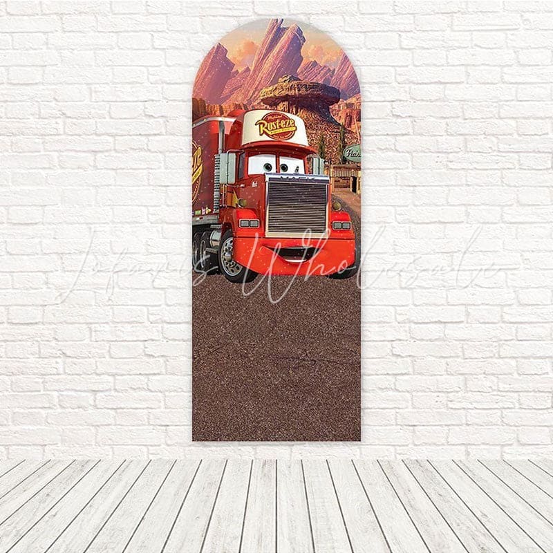Toile de fond pour arche aventure Cars Disney pour décor fête enfants fun