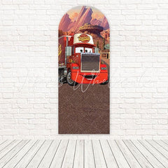 Toile de fond pour arche aventure Cars Disney pour décor fête enfants fun