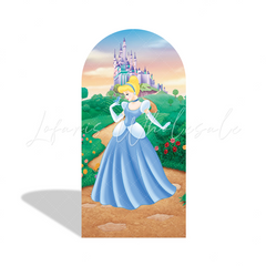 Toile de fond pour arche fond fête anniversaire Princesses Disney