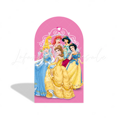 Toile de fond pour arche Joyeux Anniversaire Princesses Disney