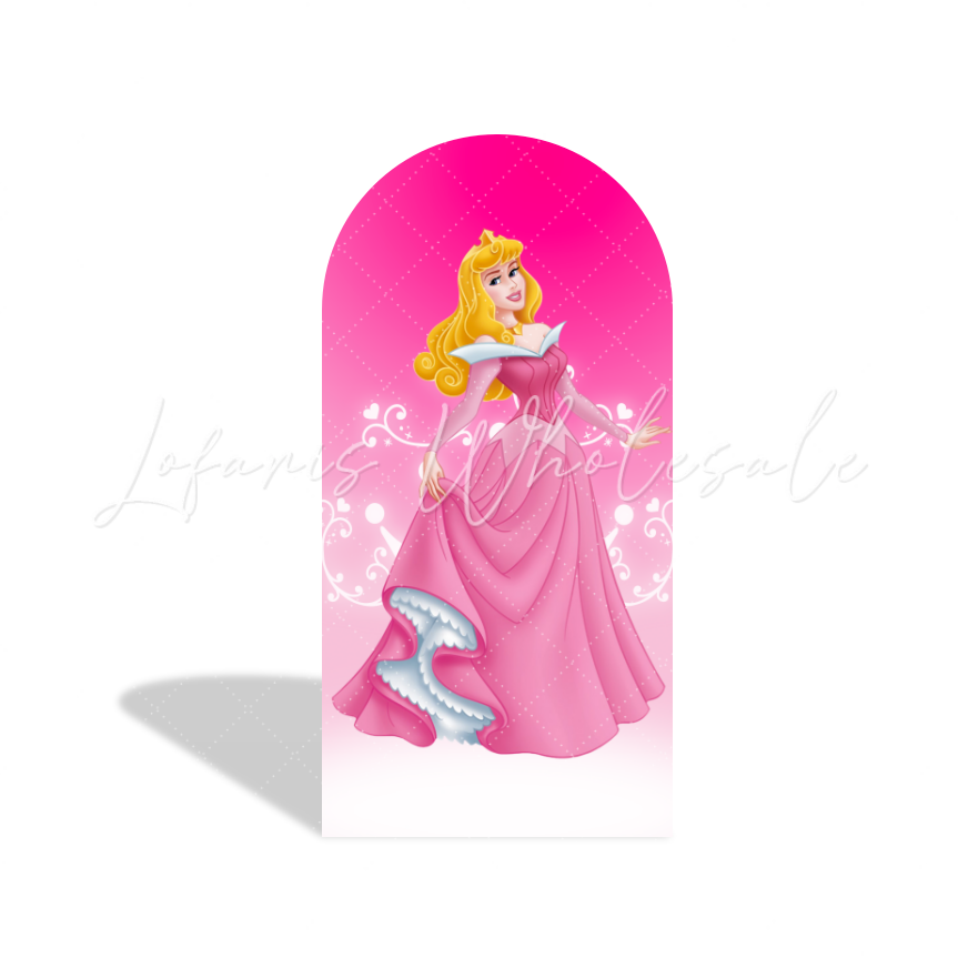 Toile de fond pour arche Joyeux Anniversaire Princesses Disney