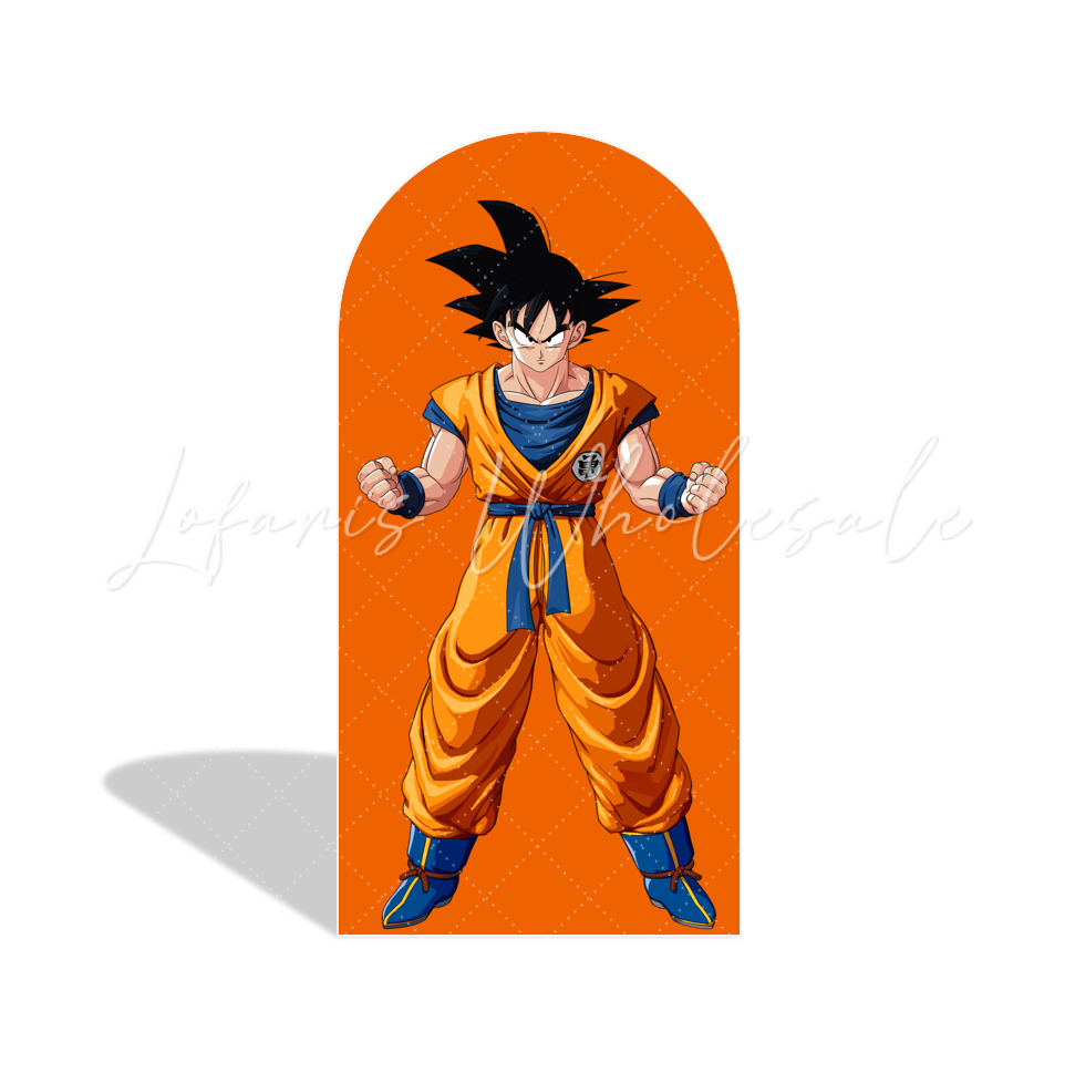 Toile de fond pour arche fête anniversaire thème Dragon Ball