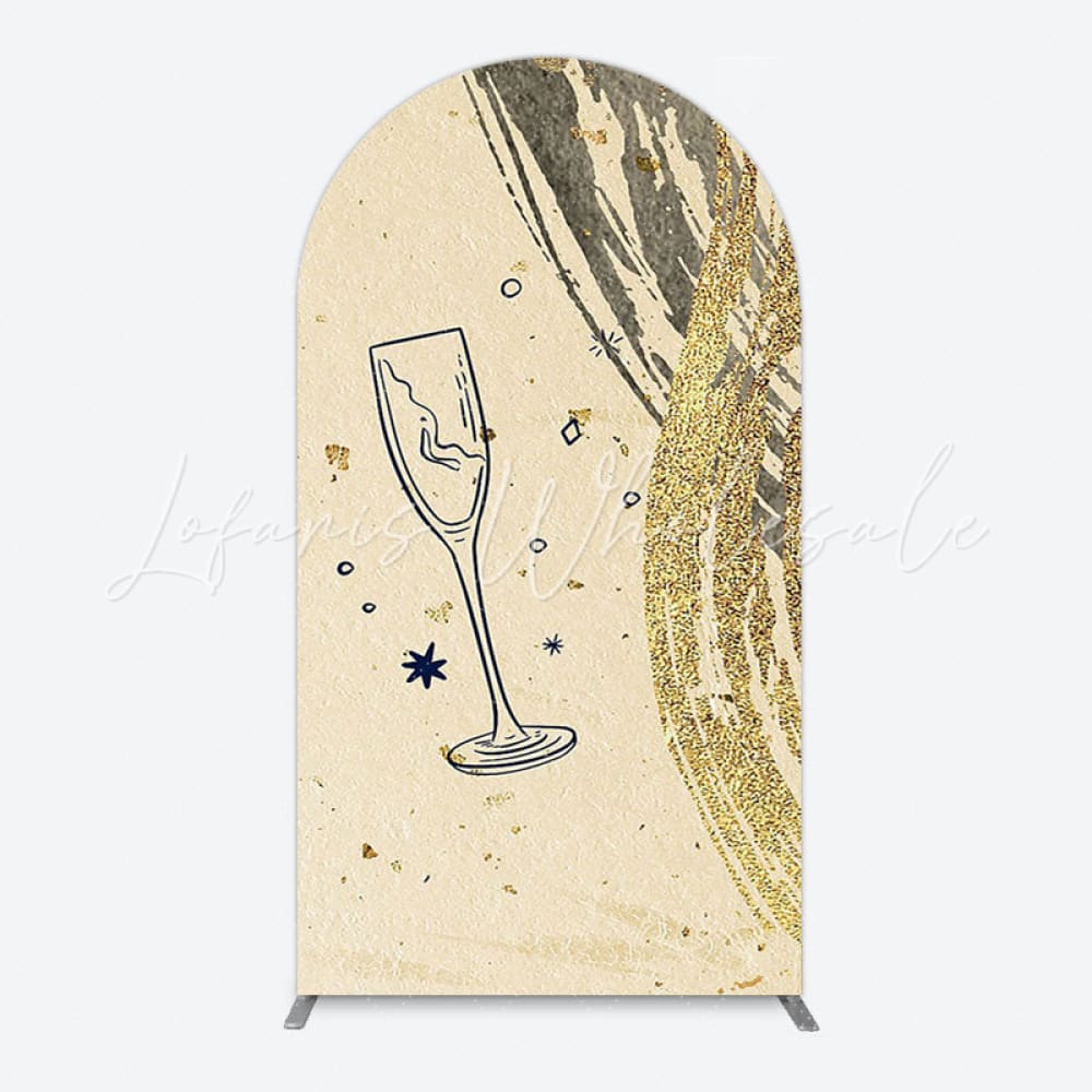 Toile de fond pour arche Nouvel An élégant pour look fête festive