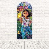 Toile de fond pour arche lueur magique Mirabel château Encanto pour fête famille