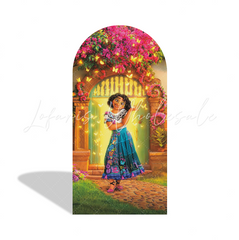 Toile de fond pour arche Joyeux Anniversaire Encanto Mirabel Isabella